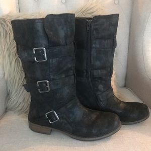 Black Moto Boot